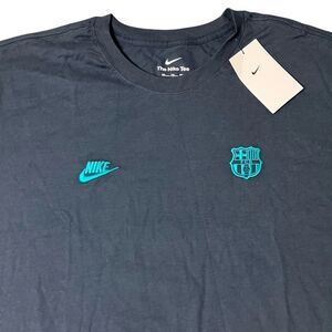 Nike‎ T-Shirt Mens XXL Blue Short Sleeve FC Barcelona La Liga Soccer FJ1704-437